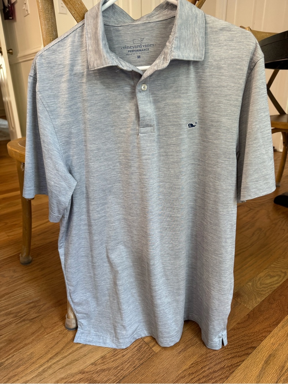 Vineyard Vines Men’s Heather Light Gray Performance Polo